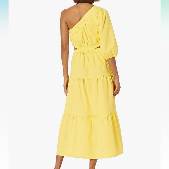 One shoulder cut out tiered midi dress - Picture 3 of 4